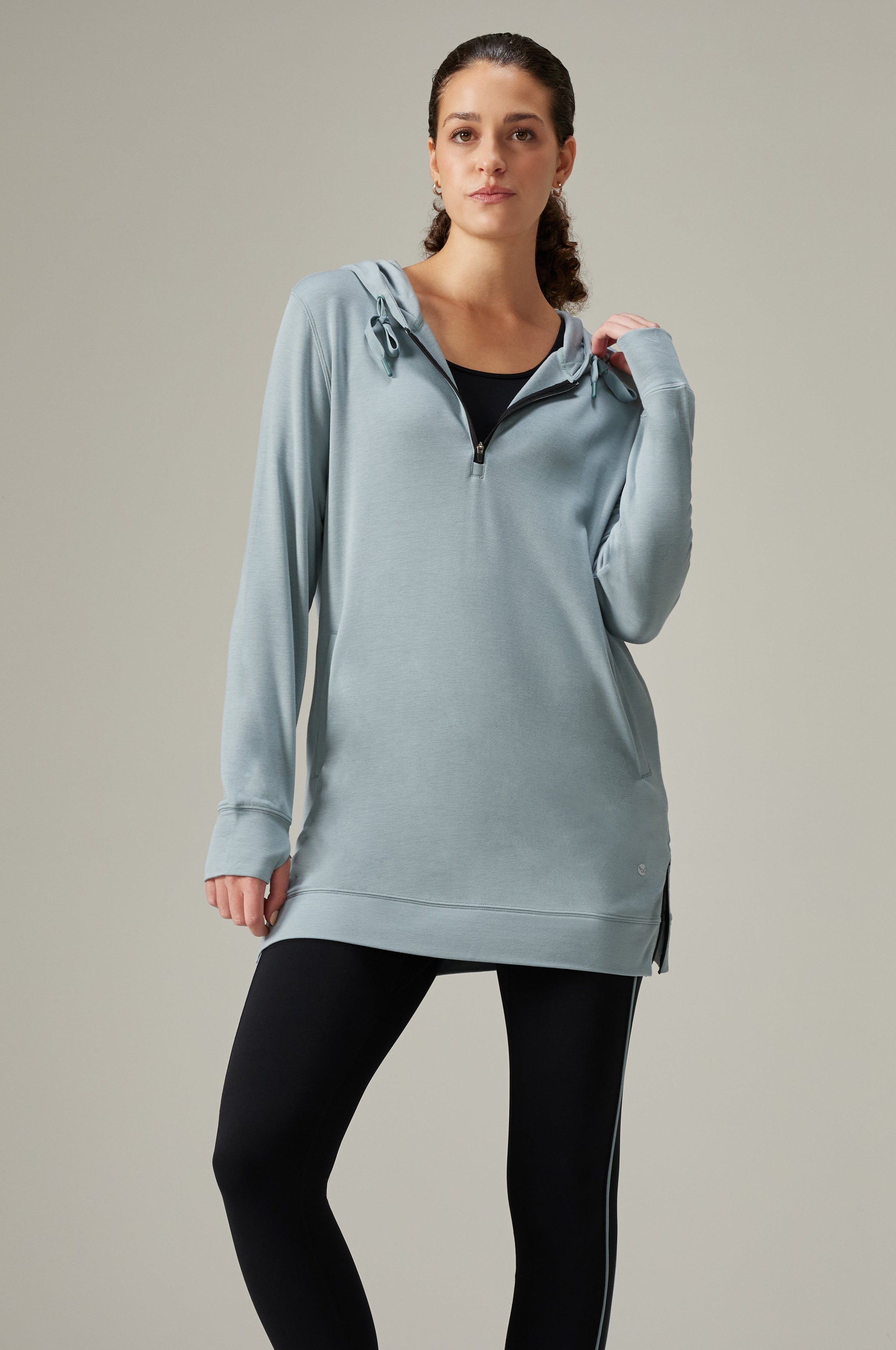 Women's Casual UltraSoft Hoodie Pullover Hooded Top Long Sleeve Sweatshirt with Pockets Size XS-XL-Lead color