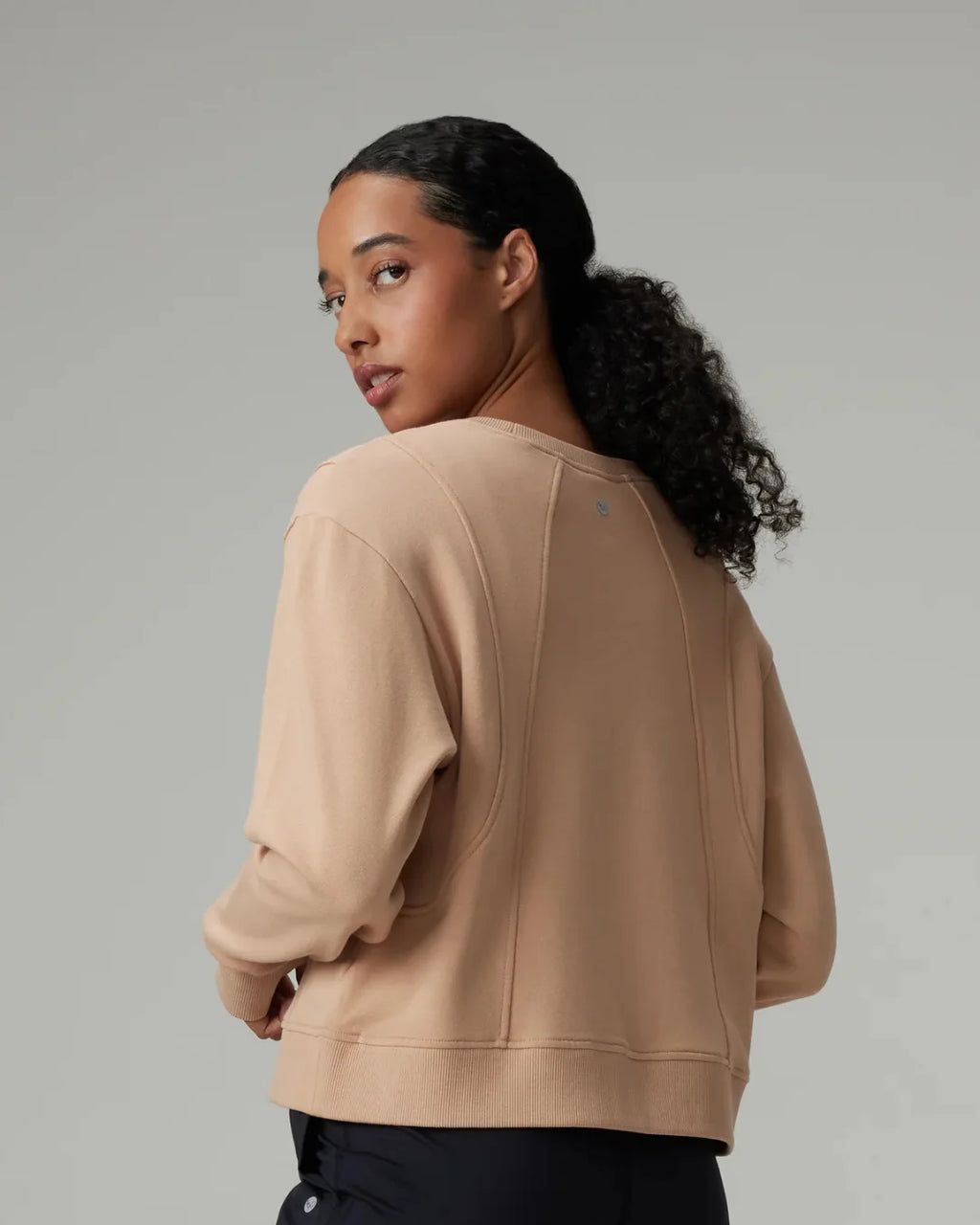 Seamed Cropped Sweatshirt
